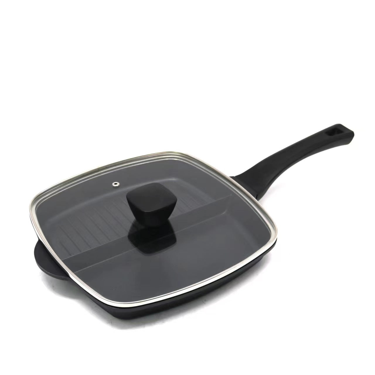 Toolavo Medical Stone 3-in-1 Breakfast Pan – Non-Stick Multi-Functional Pot, Double Bottom, Induction & Gas Stove Compatible, 26cm - Toolavo