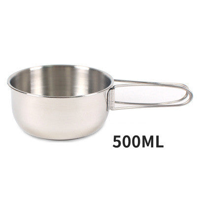 Toolavo 304 Stainless Steel Folding Bowl β Portable Collapsible Outdoor Camping Cup, Durable Picnic & Hiking Bowl, 500ml / 700ml Options - Toolavo