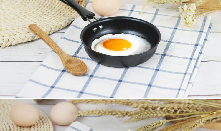 Toolavo 12CM Mini Frying Pan – Pure Iron Coated Non-Stick Pan for Eggs and Small Meals, Durable Hot-Selling Kitchen Essential - Toolavo
