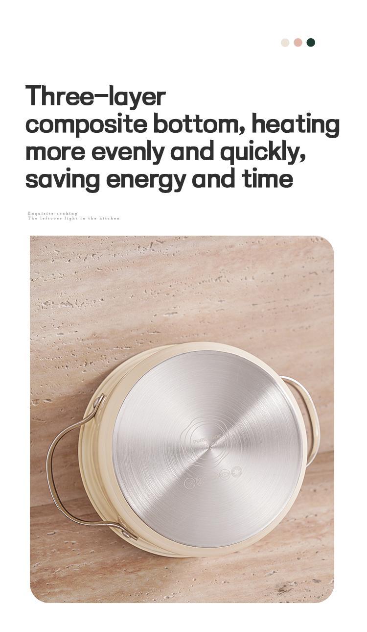 Toolavo Stainless Steel Pot 4-Piece Set – Non-Stick, Easy-Clean Cookware for Gas & Induction Cooking, Includes Saucepans, Casseroles & Steamer - Toolavo