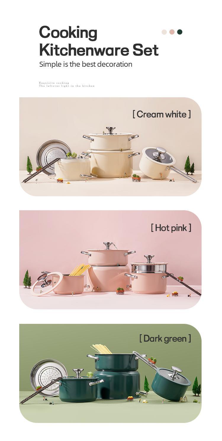 Toolavo Stainless Steel Pot 4-Piece Set – Non-Stick, Easy-Clean Cookware for Gas & Induction Cooking, Includes Saucepans, Casseroles & Steamer - Toolavo