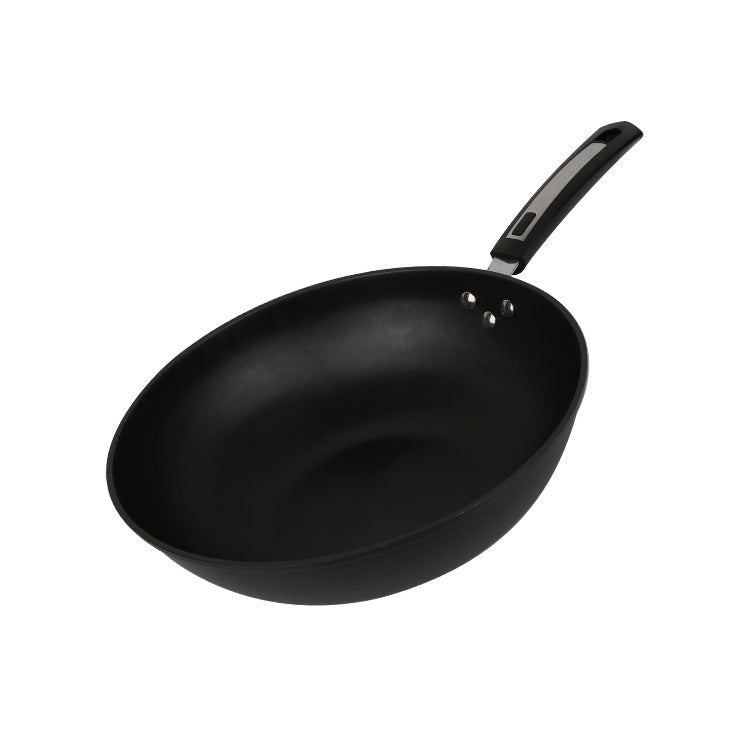 Toolavo Fine Iron Wok – Non-Coated Non-Stick Refined Iron Wok, Chinese Style, Multi-Size Options (30/32/34cm) - Toolavo