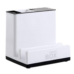 Toolavo Tableware Storage Holder – Plastic Knife & Utensil Organizer Rack for Kitchen Counter & Cabinets