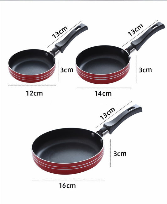 Toolavo Mini Non-Stick Frying Pan – Aluminum Alloy, Thick Bottom, Less Oil Smoke, Compact Kitchen Pan - Toolavo