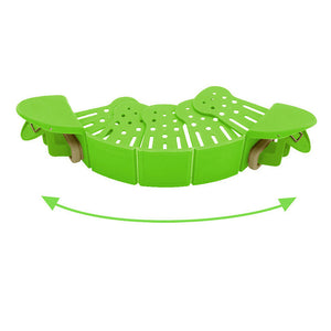Toolavo Universal Silicone Clip-On Pot Strainer | Anti-Spill Food Grade Pasta, Rice & Fruit Colander Kitchen Gadget