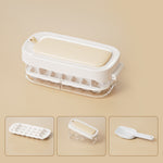 Toolavo Ice Cube Tray with Storage Box & Shovel – High-Capacity Food-Grade Ice Box for Quick Freezing & Easy Release