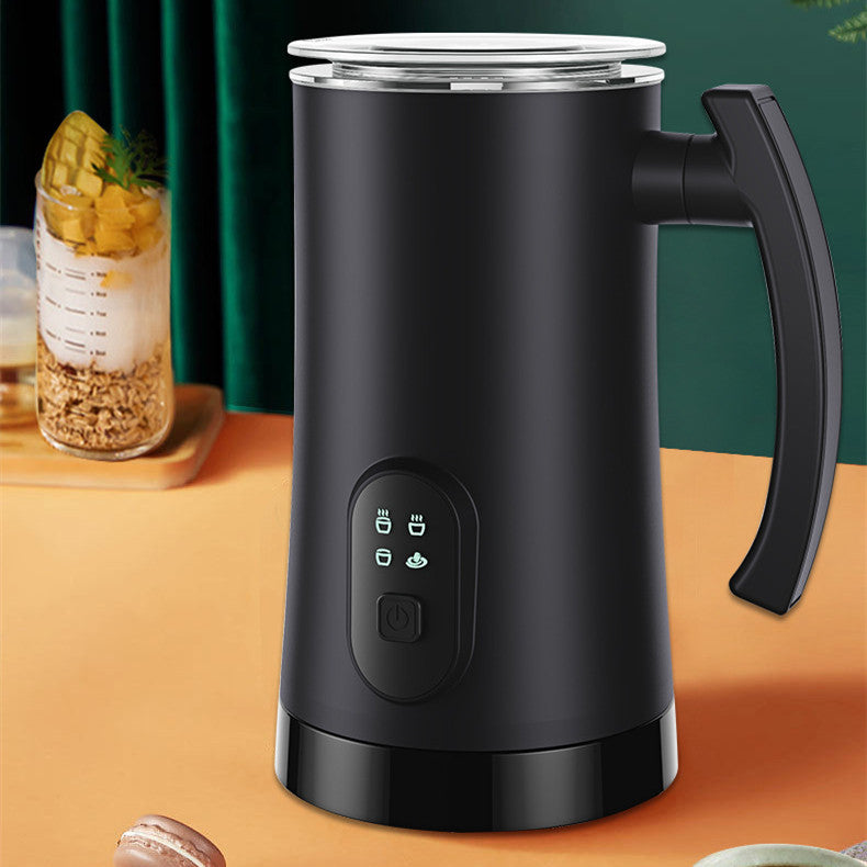 Toolavo Automatic Stainless Steel Electric Milk Frother – Hot & Cold Milk Whipping Machine for Coffee, Latte & Cappuccino