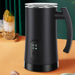 Toolavo Automatic Stainless Steel Electric Milk Frother – Hot & Cold Milk Whipping Machine for Coffee, Latte & Cappuccino