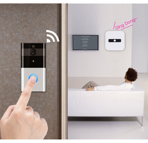 Toolavo Marlboze 720P WiFi Smart Doorbell with PIR Motion Detection & Night Vision