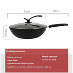 Toolavo Fine Iron Wok – Non-Coated Non-Stick Refined Iron Wok, Chinese Style, Multi-Size Options (30/32/34cm)