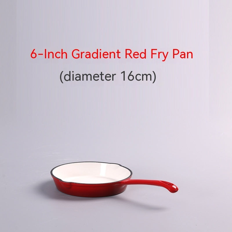Toolavo Enameled Cast Iron Frying Pan – Non-Stick Skillet for Omelets & Steaks | Modern Kitchen Cookware