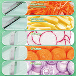 Toolavo Vegetable Cutting Potato Slicer – Multifunctional Fruit Julienne Grater with Handle
