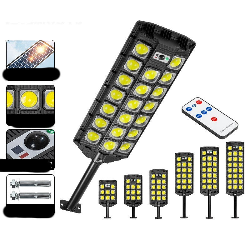 Sanpai Solar Street Lamp – Outdoor Courtyard Garden Light with COB LEDs & Remote Control