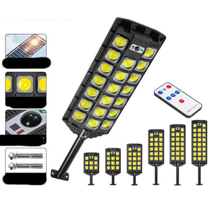 Sanpai Solar Street Lamp – Outdoor Courtyard Garden Light with COB LEDs & Remote Control