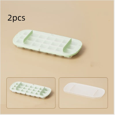 Toolavo Ice Cube Tray with Storage Box & Shovel – High-Capacity Food-Grade Ice Box for Quick Freezing & Easy Release