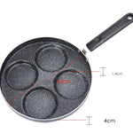 Toolavo Non-Stick Egg Frying Pan – 4-Cup Pancake Pan for Gas Stove | Aluminum Alloy Cookware