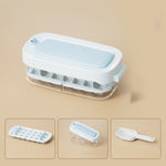 Toolavo Ice Cube Tray with Storage Box & Shovel – High-Capacity Food-Grade Ice Box for Quick Freezing & Easy Release