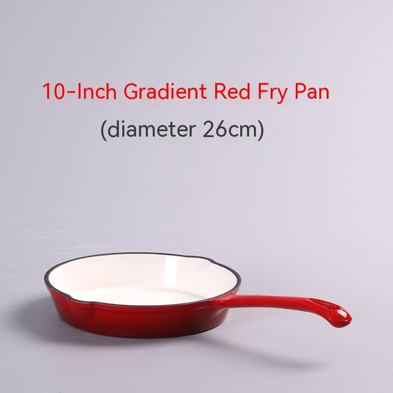 Toolavo Enameled Cast Iron Frying Pan – Non-Stick Skillet for Omelets & Steaks | Modern Kitchen Cookware