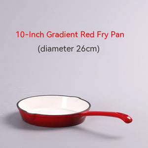 Toolavo Enameled Cast Iron Frying Pan – Non-Stick Skillet for Omelets & Steaks | Modern Kitchen Cookware