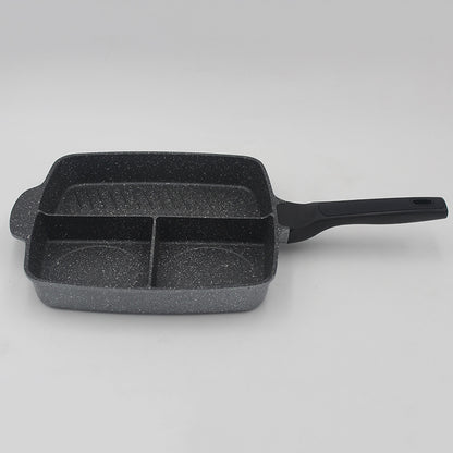 Toolavo Medical Stone 3-in-1 Breakfast Pan – Non-Stick Multi-Functional Pot, Double Bottom, Induction & Gas Stove Compatible, 26cm - Toolavo