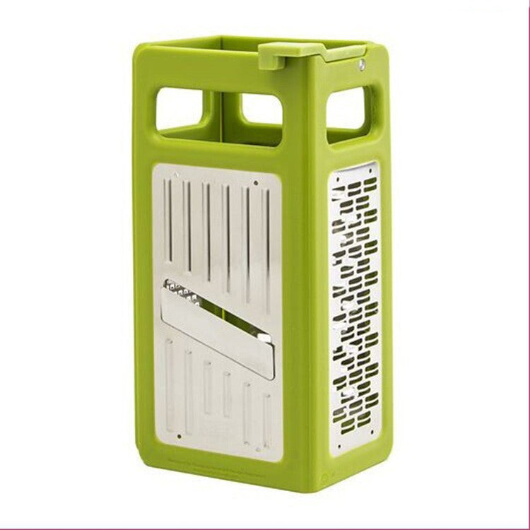 Toolavo Foldable Steel Cheese Box Grater – 4-Sided Professional Slicer & Shredder for Cheese, Vegetables & Fruits