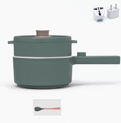 Toolavo Mini Hot Pot Portable Electric Cooking Pot – 1.5L Non-Stick, 600W Small Cooker with Steaming & Frying Function | Travel, Dorm & Compact Kitchen Appliance - Toolavo