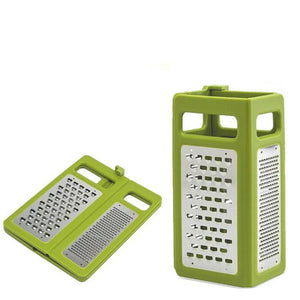 Toolavo Foldable Steel Cheese Box Grater – 4-Sided Professional Slicer & Shredder for Cheese, Vegetables & Fruits