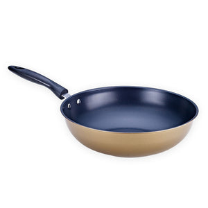 toolavo 3-Piece Cast Iron Cookware Set – Non-Stick Soup Pot, Milk Pot & Wok