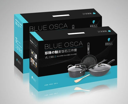 toolavo Three-Piece Cookware Set – Premium Non-Stick Pots with Exquisite Gift Box - Toolavo