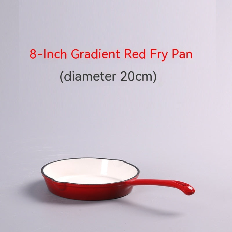 Toolavo Enameled Cast Iron Frying Pan – Non-Stick Skillet for Omelets & Steaks | Modern Kitchen Cookware