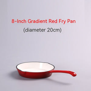 Toolavo Enameled Cast Iron Frying Pan – Non-Stick Skillet for Omelets & Steaks | Modern Kitchen Cookware