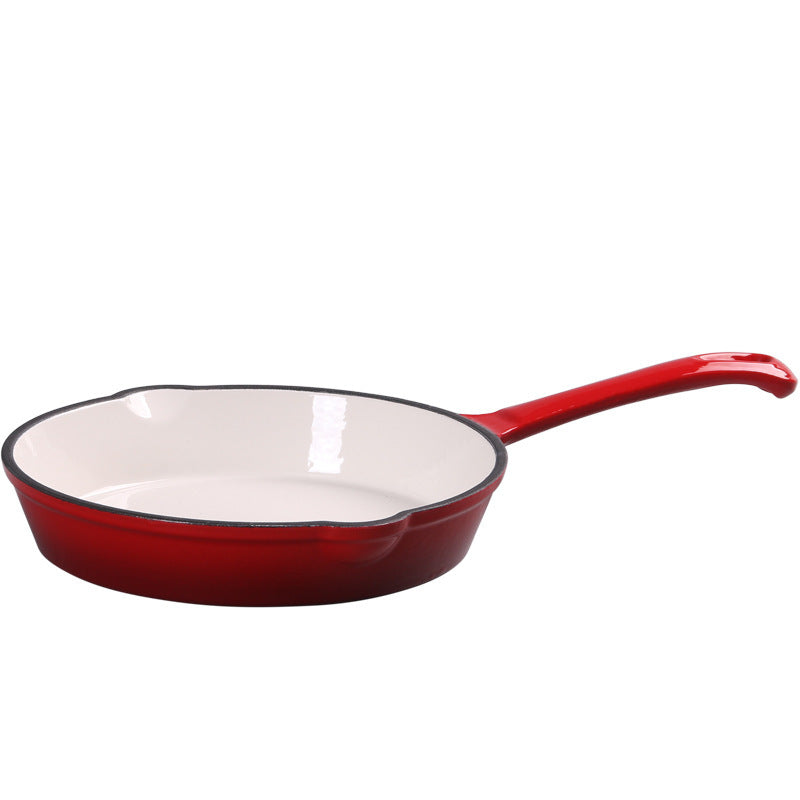Toolavo Enameled Cast Iron Frying Pan – Non-Stick Skillet for Omelets & Steaks | Modern Kitchen Cookware