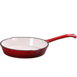 Toolavo Enameled Cast Iron Frying Pan – Non-Stick Skillet for Omelets & Steaks | Modern Kitchen Cookware