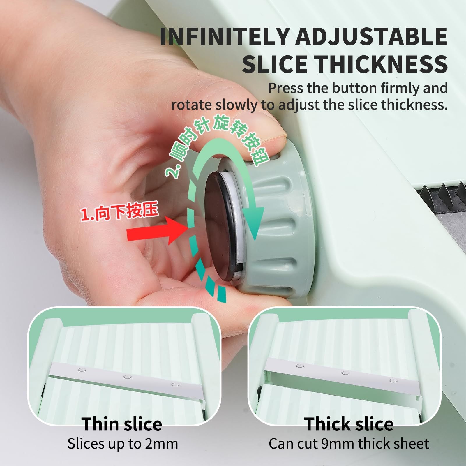 Toolavo Vegetable Cutting Potato Slicer – Multifunctional Fruit Julienne Grater with Handle