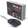 Toolavo Titanium Alloy Stainless Steel 10-Inch PFAS-Free Non-Stick Pan | Dishwasher & Oven Safe Cookware