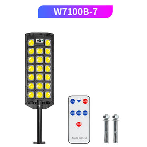 Sanpai Solar Street Lamp – Outdoor Courtyard Garden Light with COB LEDs & Remote Control