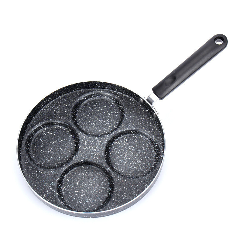 Toolavo Non-Stick Egg Frying Pan – 4-Cup Pancake Pan for Gas Stove | Aluminum Alloy Cookware - Toolavo