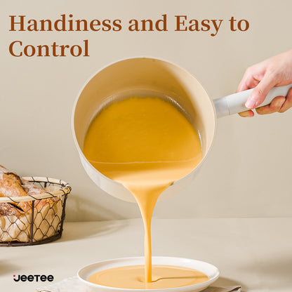 toolavo 2 Piece Aluminum Mini Pots with Detachable Handles & Glass Lids – Space-Saving, Non-Toxic, Multi-Stove Compatible - Toolavo