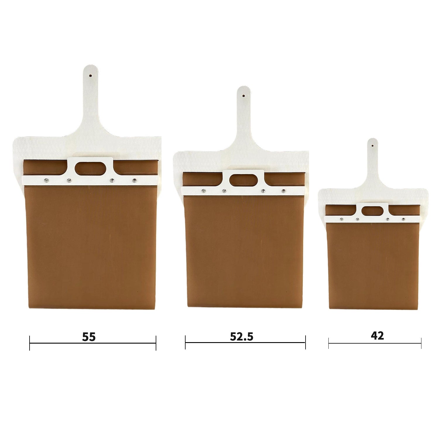 Toolavo 3 Sizes Sliding Pizza Peel Shovel with Wooden Handle – Non-Stick Pizza Paddle & Transfer Board for Baking, Cakes & Bread