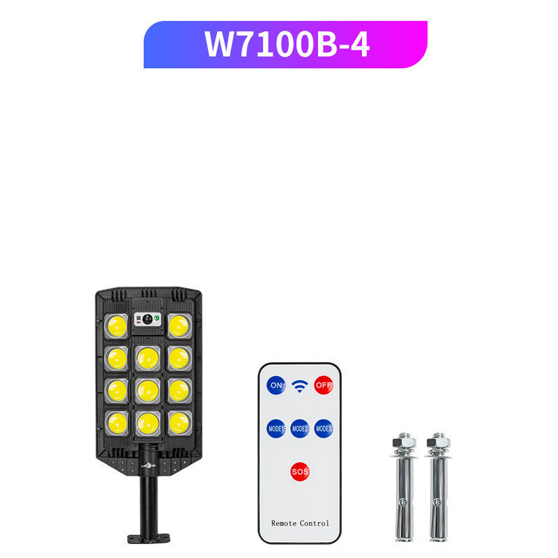 Sanpai Solar Street Lamp – Outdoor Courtyard Garden Light with COB LEDs & Remote Control