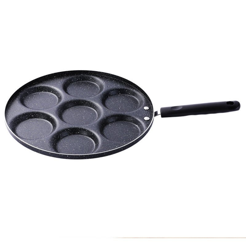 Toolavo Non-Stick Egg Frying Pan – 4-Cup Pancake Pan for Gas Stove | Aluminum Alloy Cookware