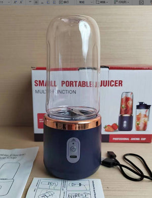Toolavo 6-Blade Portable Blender Mini Juicer Cup – USB Rechargeable Smoothie Maker, Ice Crusher & Food Mixer