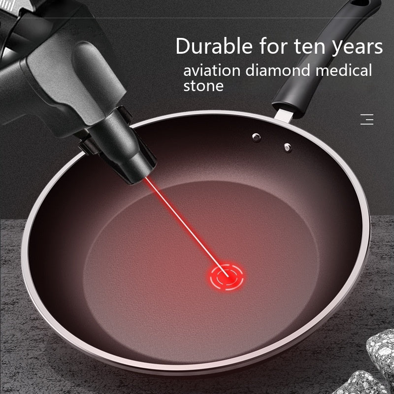 Toolavo Flat Frying Pan – Non-Stick Household Omelet & Pancake Skillet, Double Sole Base with Glass Lid, Easy-Clean Cooking Tool - Toolavo