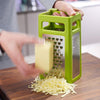 Toolavo Foldable Steel Cheese Box Grater – 4-Sided Professional Slicer & Shredder for Cheese, Vegetables & Fruits