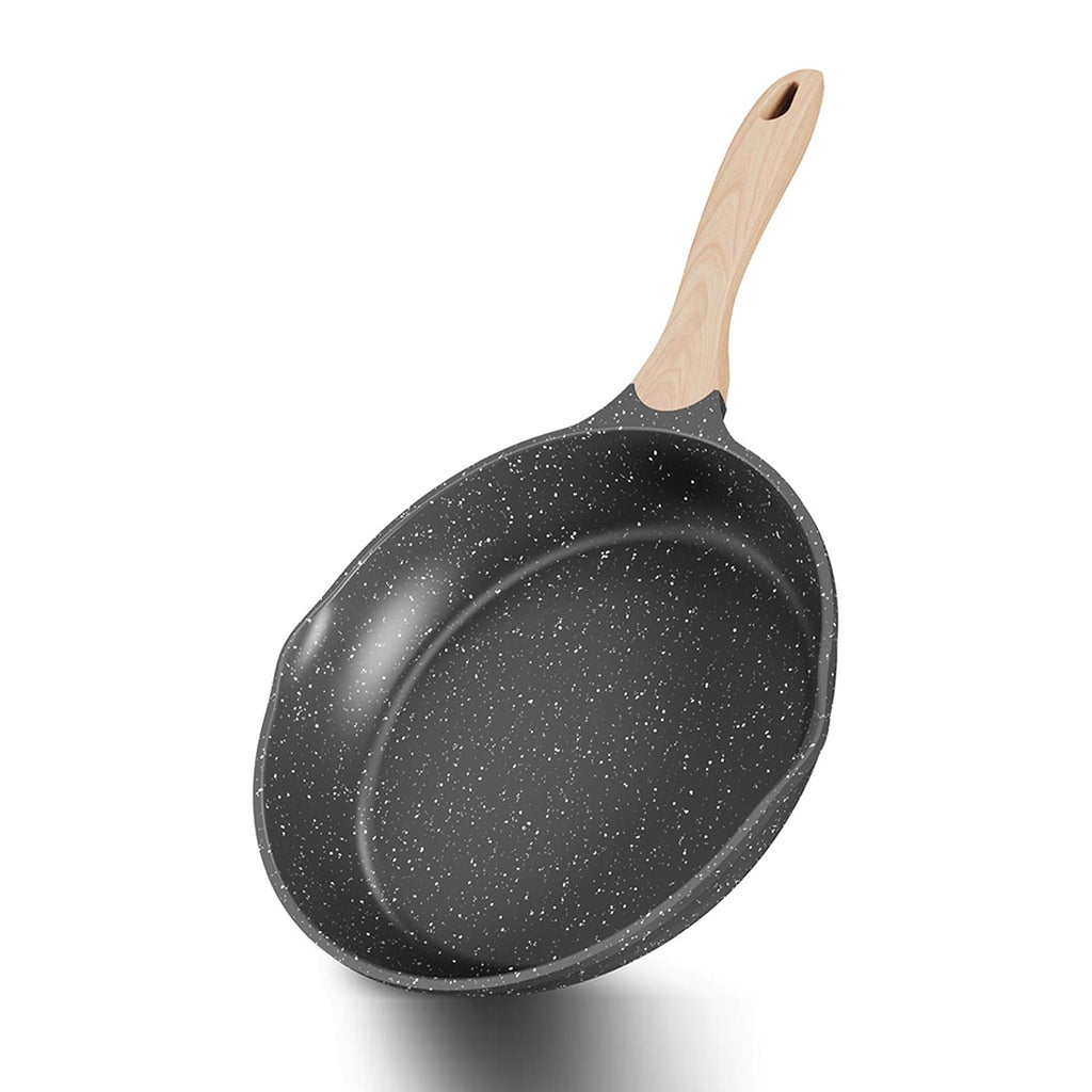 Toolavo JEETEE 8-Inch Nonstick Frying Pan – Stone Coating Omelette Skillet with Heat-Resistant Handle | Induction Compatible