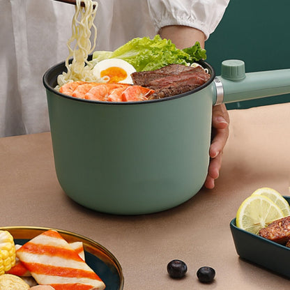 Toolavo Mini Hot Pot Portable Electric Cooking Pot – 1.5L Non-Stick, 600W Small Cooker with Steaming & Frying Function | Travel, Dorm & Compact Kitchen Appliance - Toolavo