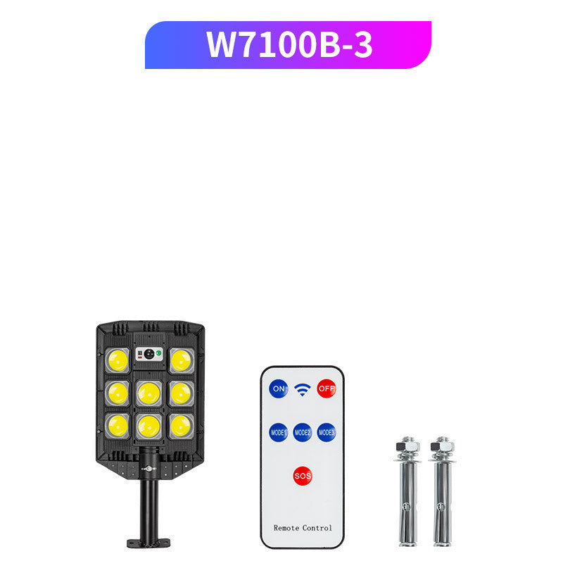 Sanpai Solar Street Lamp – Outdoor Courtyard Garden Light with COB LEDs & Remote Control