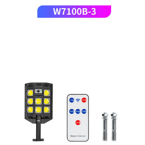 Sanpai Solar Street Lamp – Outdoor Courtyard Garden Light with COB LEDs & Remote Control