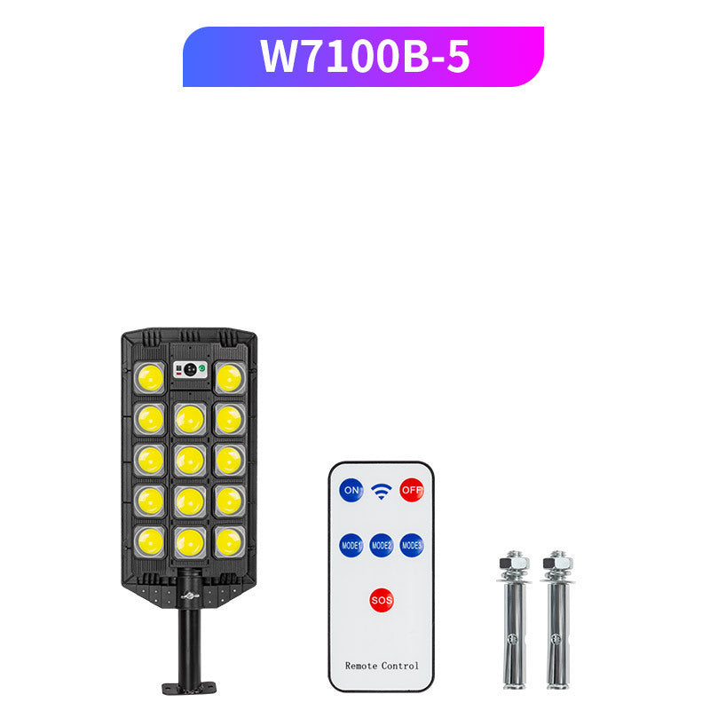 Sanpai Solar Street Lamp – Outdoor Courtyard Garden Light with COB LEDs & Remote Control
