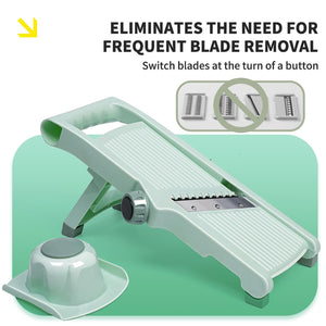 Toolavo Vegetable Cutting Potato Slicer – Multifunctional Fruit Julienne Grater with Handle